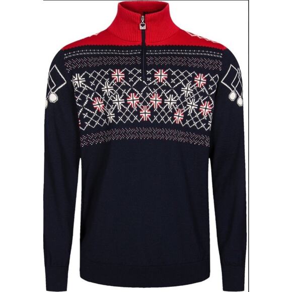 Dale Of Norway Podium Sweater •Men XXL•Ski Wool 1/4 Zip Rare 2019 Midweight READ - Picture 3 of 16